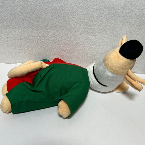 Vintage Maisy Mouse Plush Stuffed Animal Green Red YoYo 13" nostalgic not Tested - Picture 6 of 15